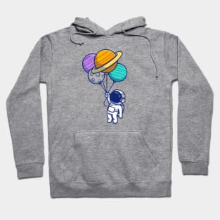 Astronaut holding planets Hoodie